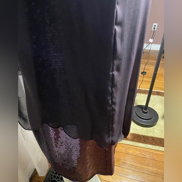 Reitmans Chiffon Poncho Sequins Dress Sz Plus 20 purple - Picture 12 of 13